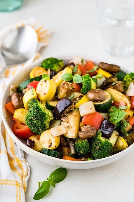 With vegetable