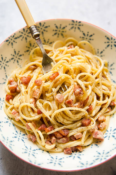 With Carbonara Sauce