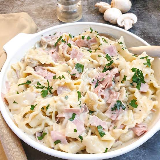 Ham and Mushrooms