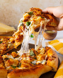 Cheese chicken pizza
